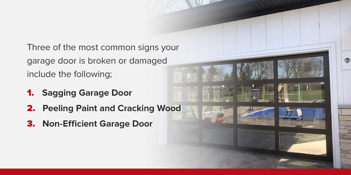 signs you should replace your garage door