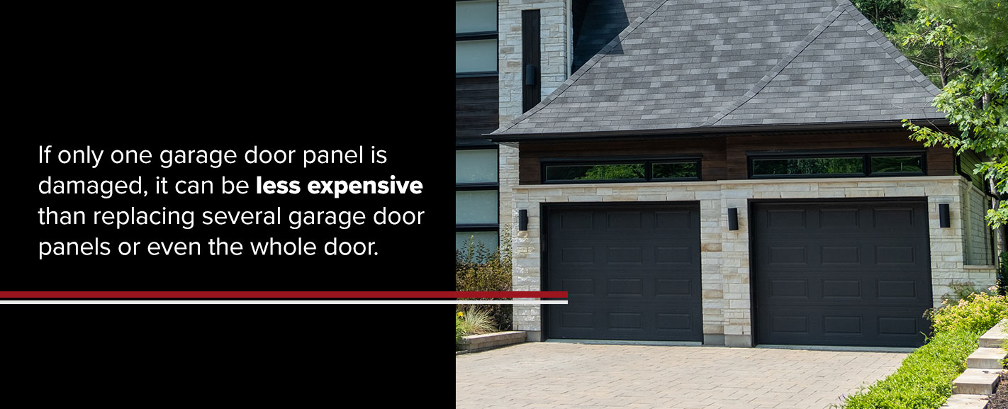 Can I just replace garage door panels?